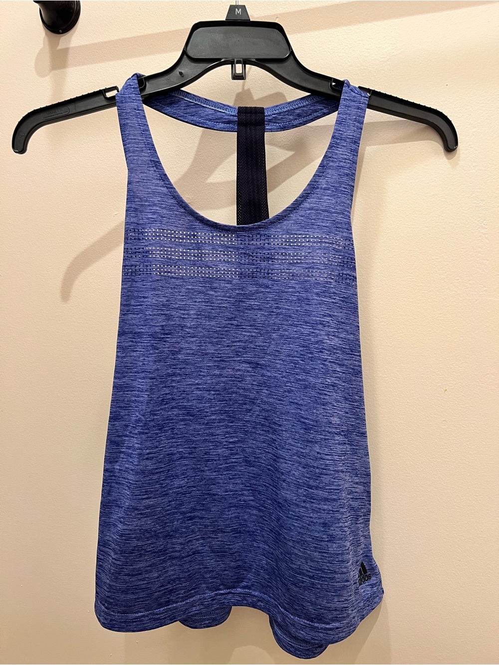 adidas Royal Blue Space-Dye Racerback Tank